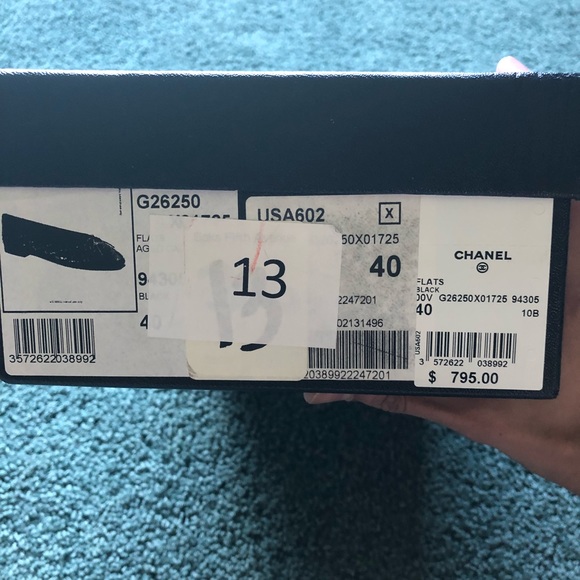 Chanel black quilted flats size 40 - Picture 7 of 7